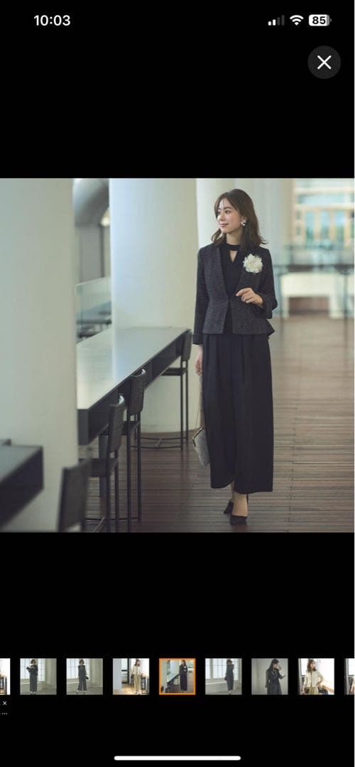 美品　RUIRUE BOUTIQUE 卒業式　スーツ　M パンツスーツ