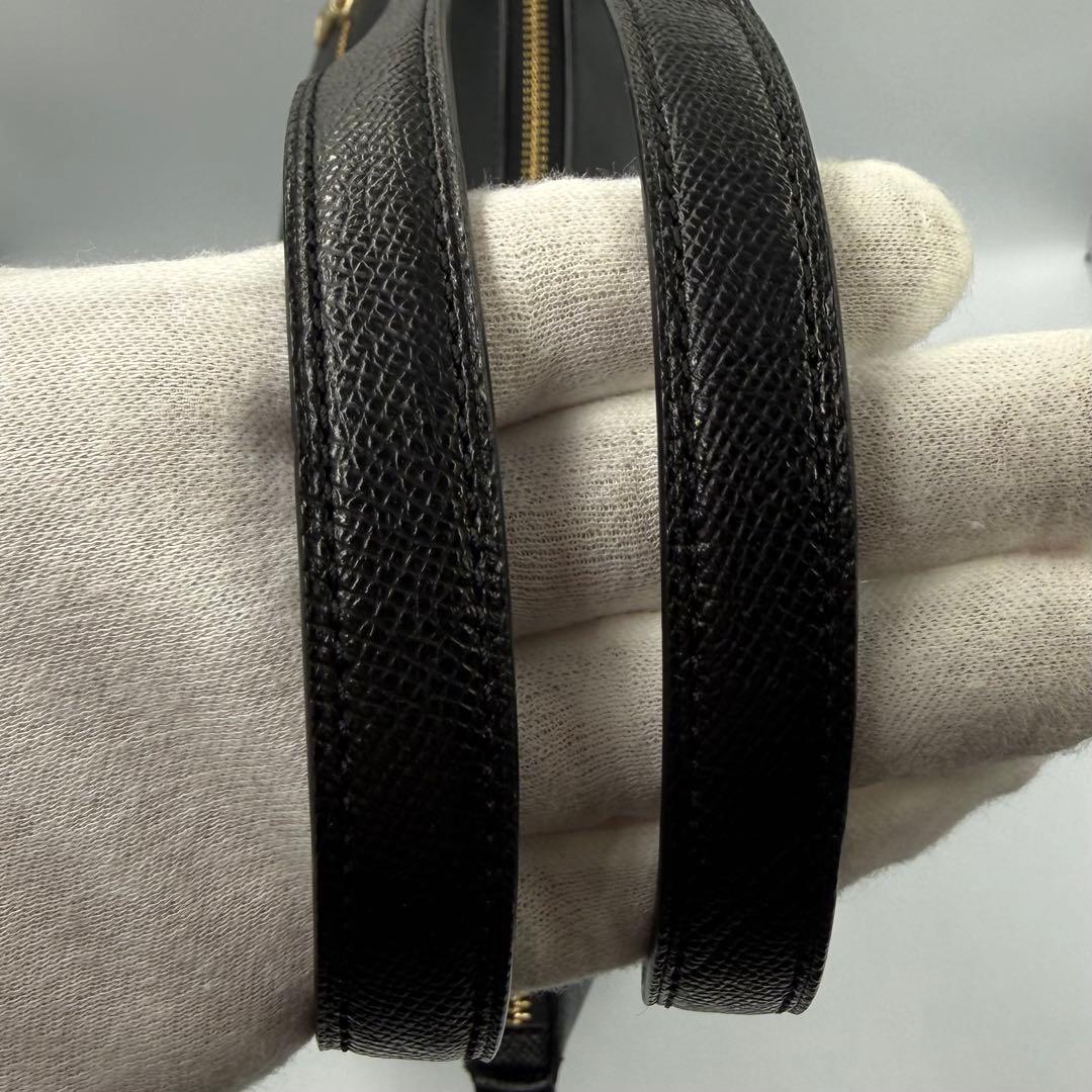 新品タグ付 COACH F79608黒 レザートート A4可 ゴールド金具