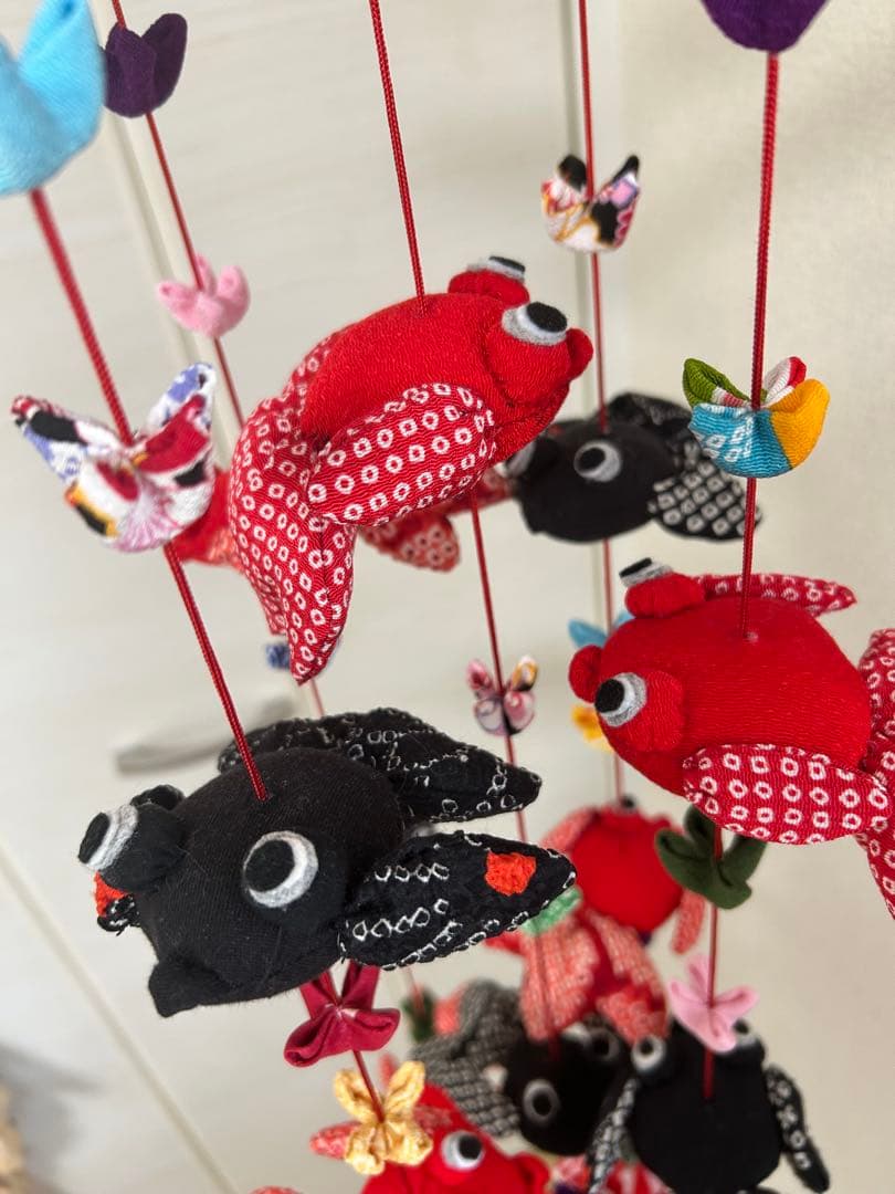 金魚の吊り飾り　吊るし飾り　吊るし雛　さげもん　ハンドメイド