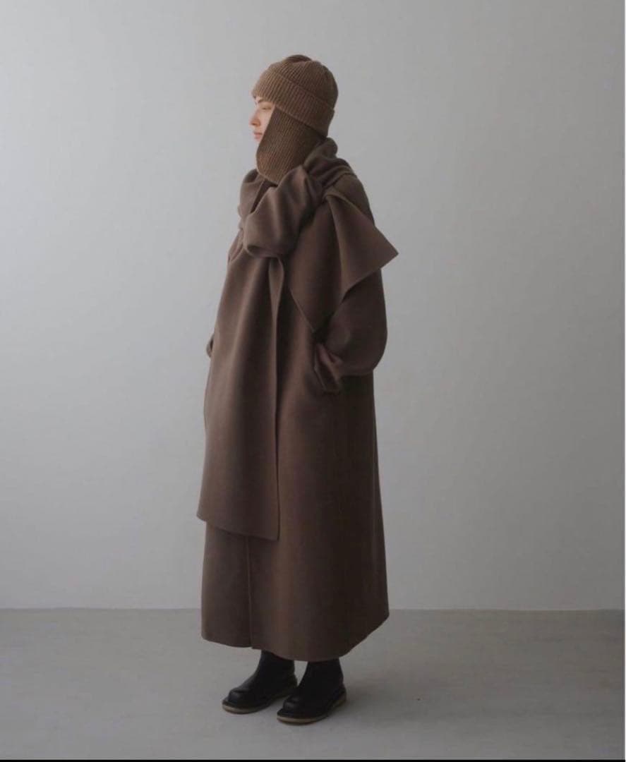 ジャケット・アウター Stole Wool Coat todayful