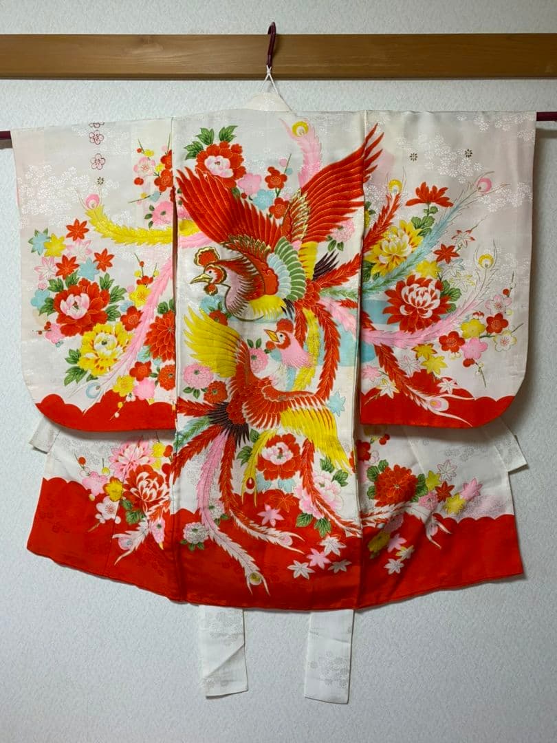 No.70正絹アンティーク子供着物着丈92センチ裄丈47センチ