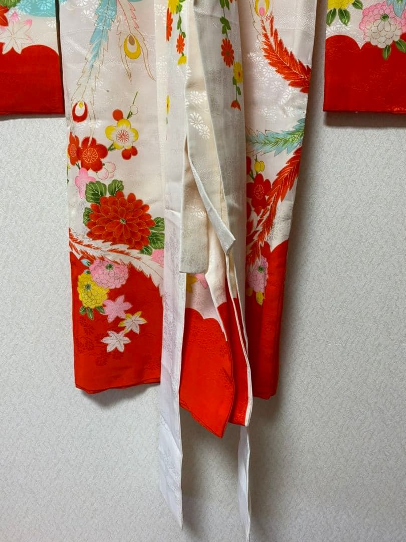 No.70正絹アンティーク子供着物着丈92センチ裄丈47センチ