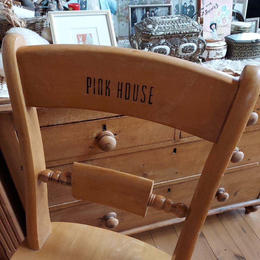 お値下げ　希少　ピンクハウス　ロゴ入りチェア　アンティーク
