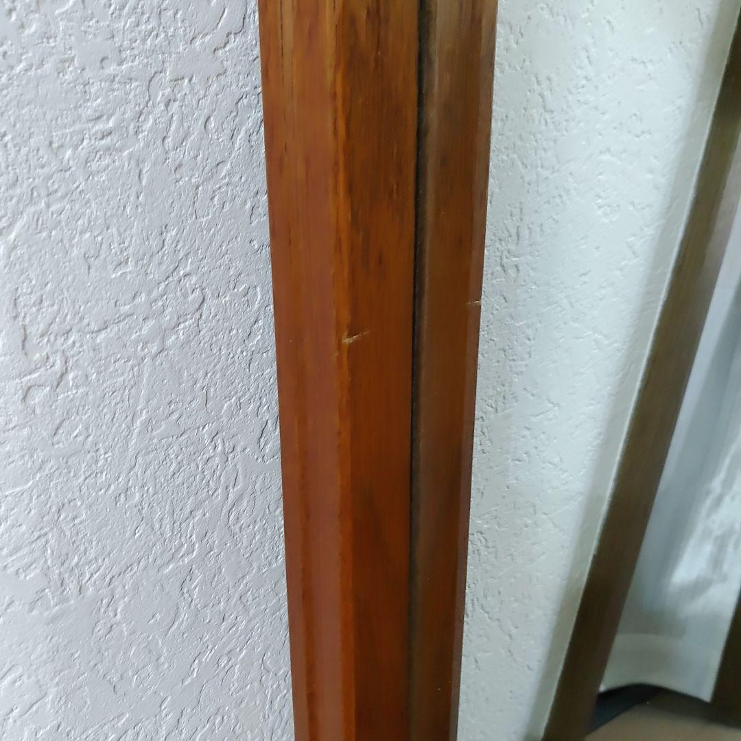 アンティーク　ウォールミラー　壁掛け鏡　面取り鏡　フック付き　匿名配送　送料無料