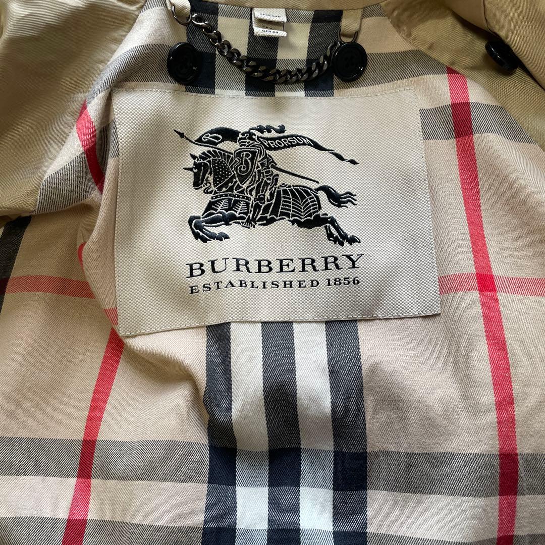 バーバリー ベージュ ダブルブレスト トレンチコートライナー付