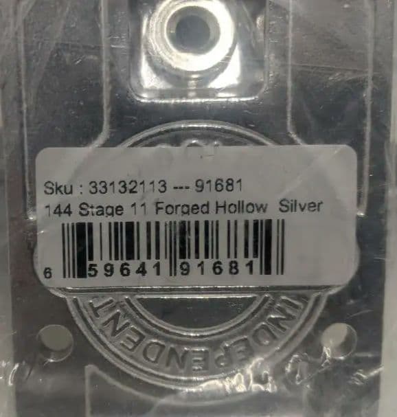 新品 2個セット FORGED HOLLOW インディ トラック 144 HI