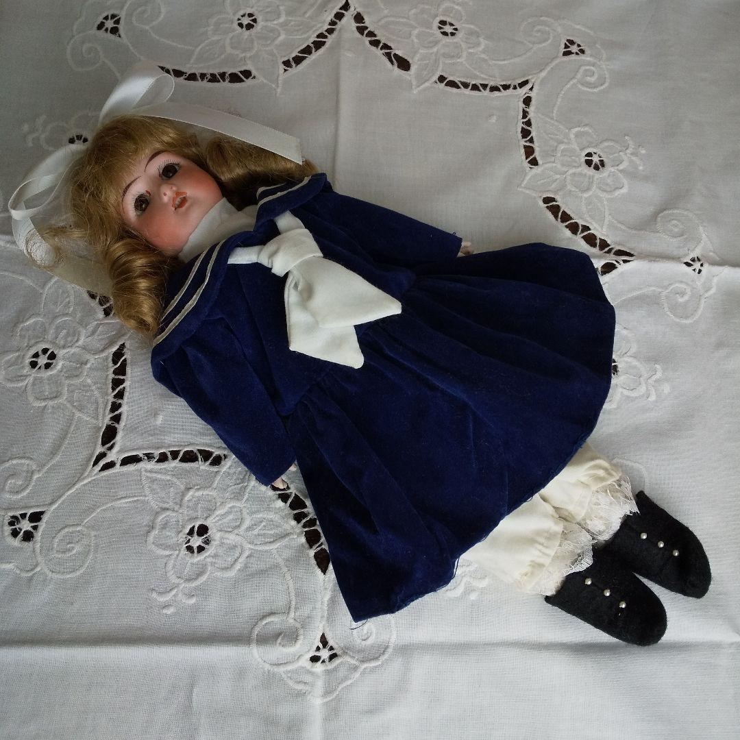 猫猫♥夏の大特価❤️セーラーが可愛い美しいお顔のドイツアンティークドール
