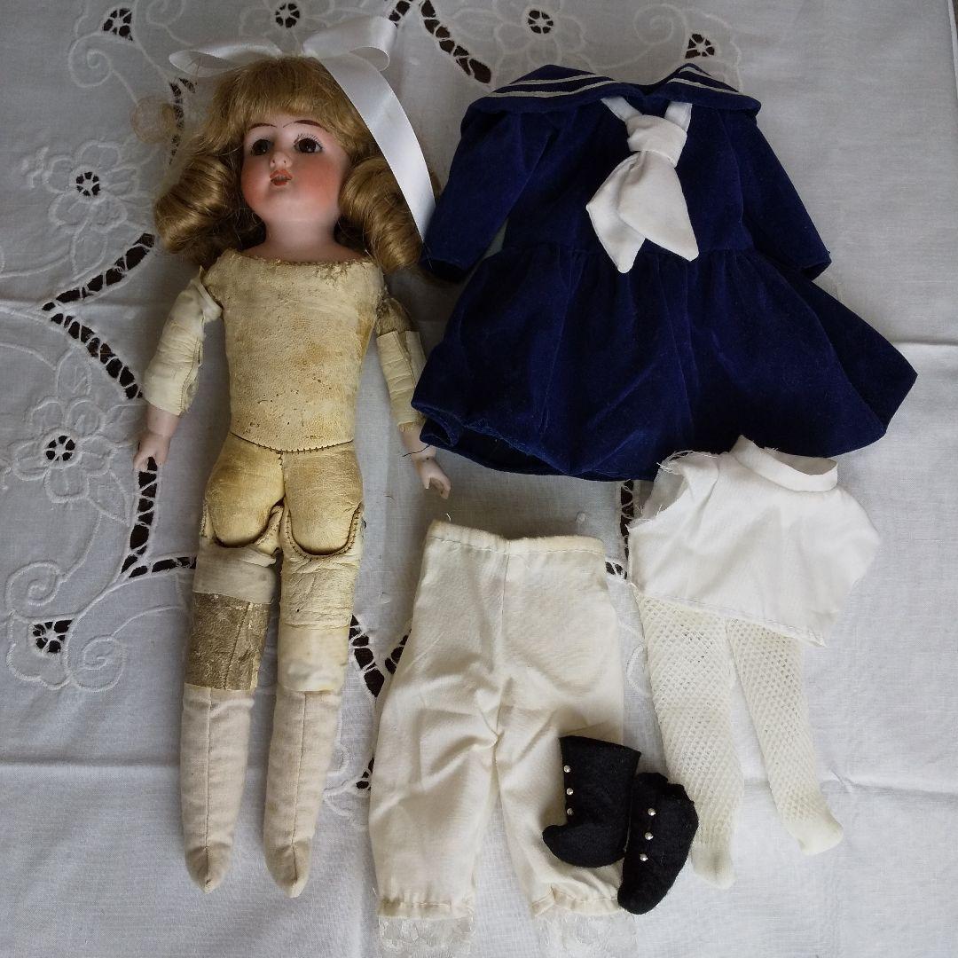 猫猫♥夏の大特価❤️セーラーが可愛い美しいお顔のドイツアンティークドール