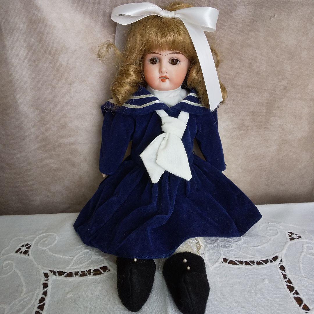 猫猫♥夏の大特価❤️セーラーが可愛い美しいお顔のドイツアンティークドール