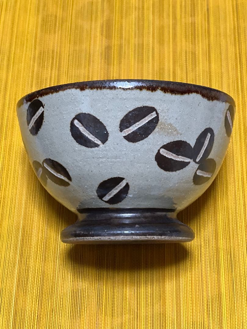 工房十鶴　コーヒー柄ボウル