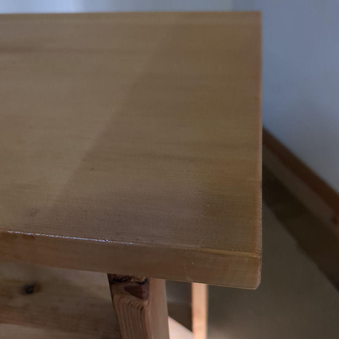 木製 3段シェルフ　棚　サイドテーブル　荷物置き　ナチュラル　ハンドメイド
