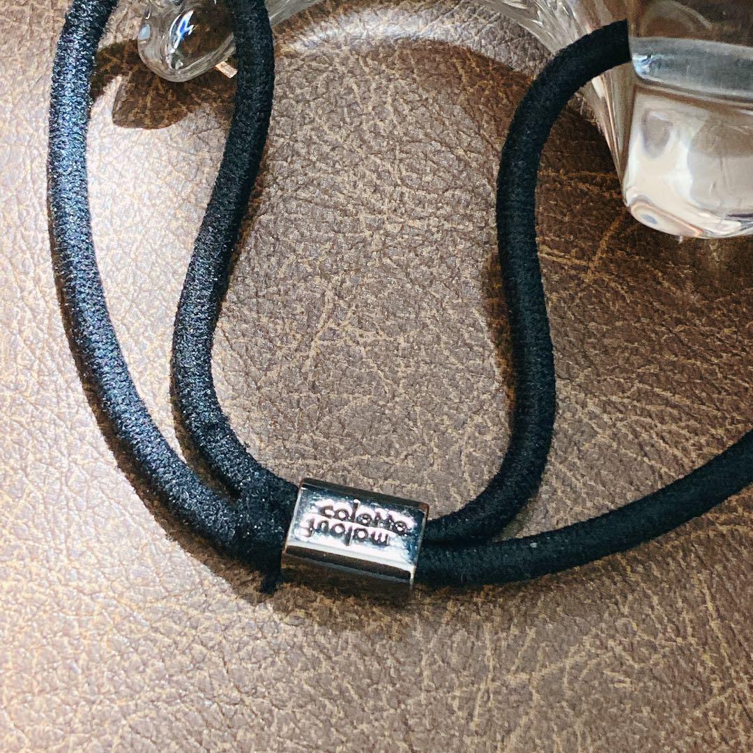 コレットマルーフ スノードーム ラージ ティアドロップ ポニー ヘアゴム クリア