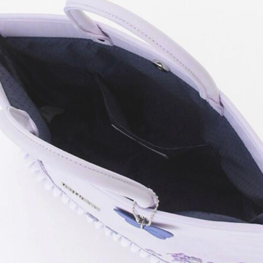 アナスイミニ　お花ブーケ刺しゅうレッスンバック