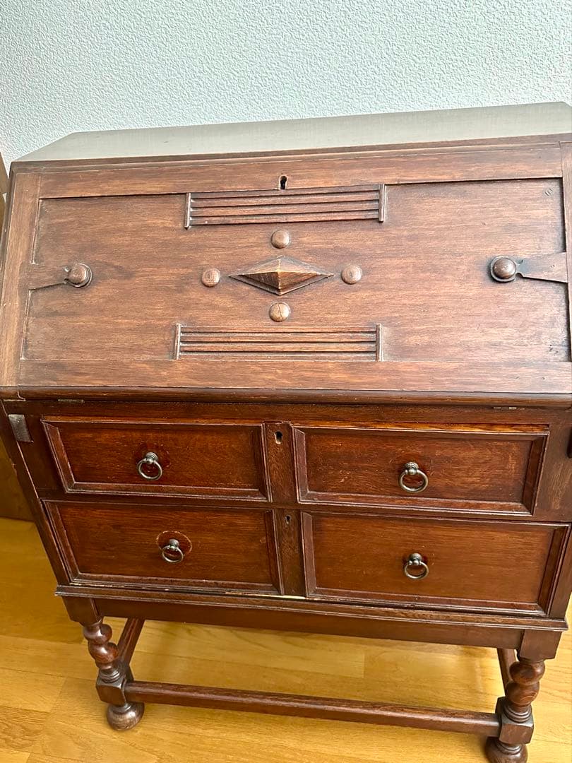 ブリティッシュスタイル/アンティーク/ライティングビューロー/