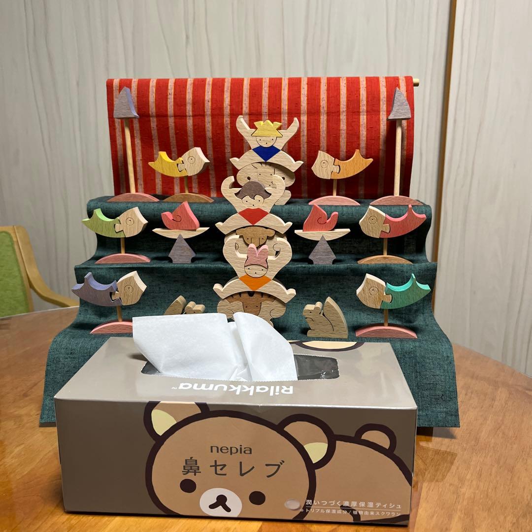 削除予定　お値下げ中　5月人形　組み木　小黒三郎　匿名配送