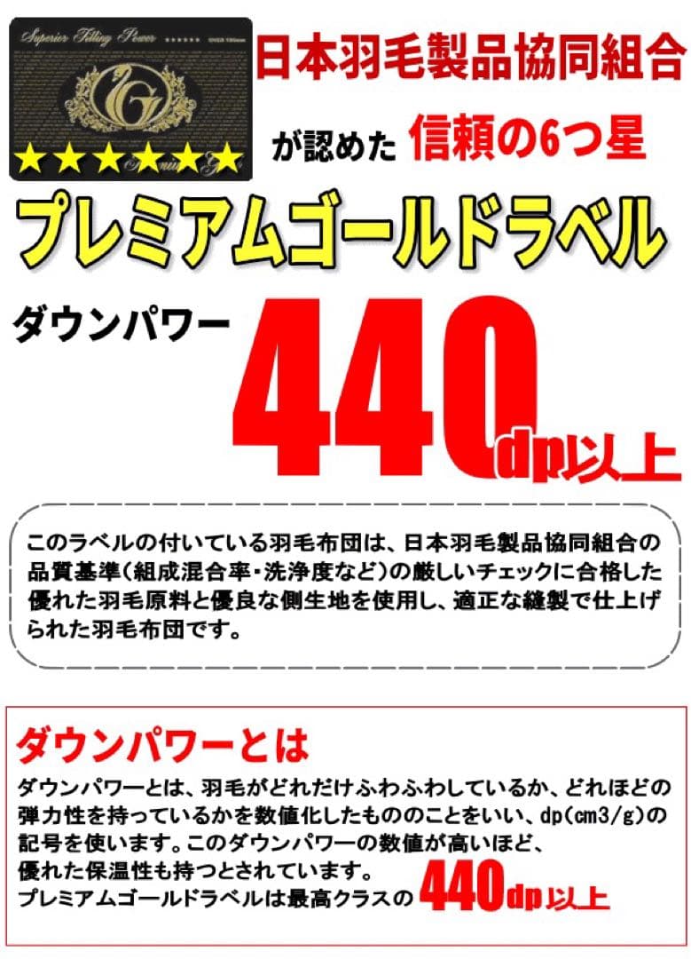 羽毛布団 キング ハンガリー産ホワイトマザーダウン 超長綿 二層キルト 生成り