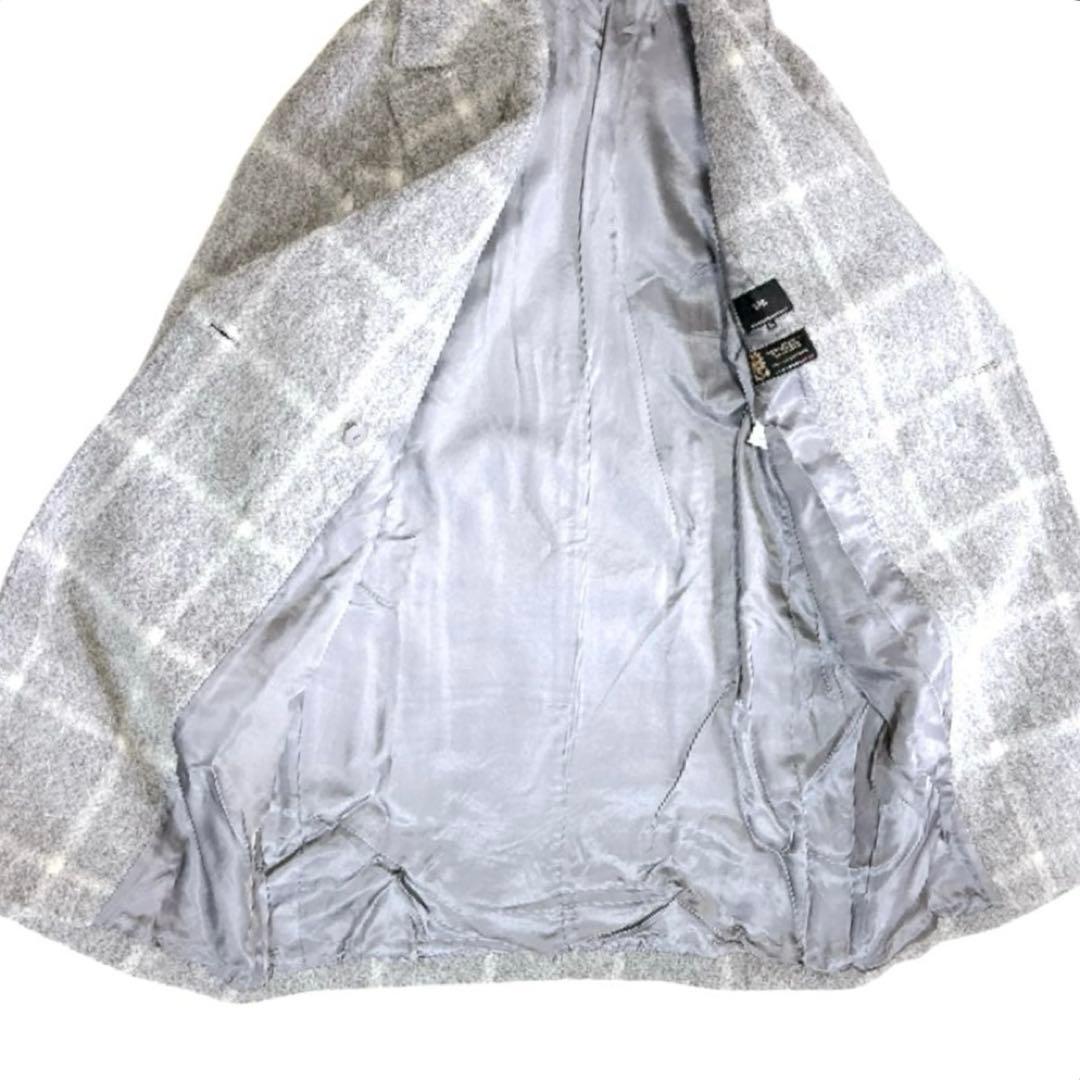 【極美品】23区 MANTECO シャギーチェック コート チェスターコート