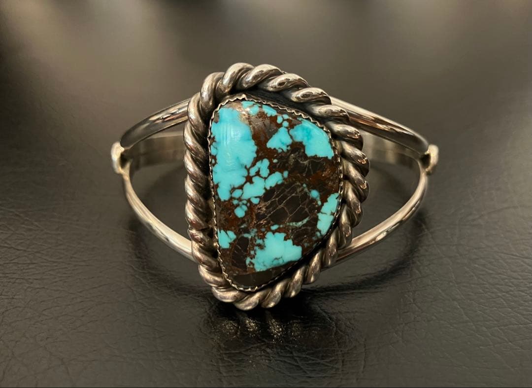 NAVAJOナバホ特大bisbeeビズビーターコイズバングル