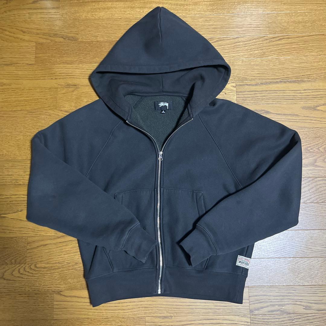 トップス STUSSY AW24 FLEECE RAGLAN ZIP HOODIE