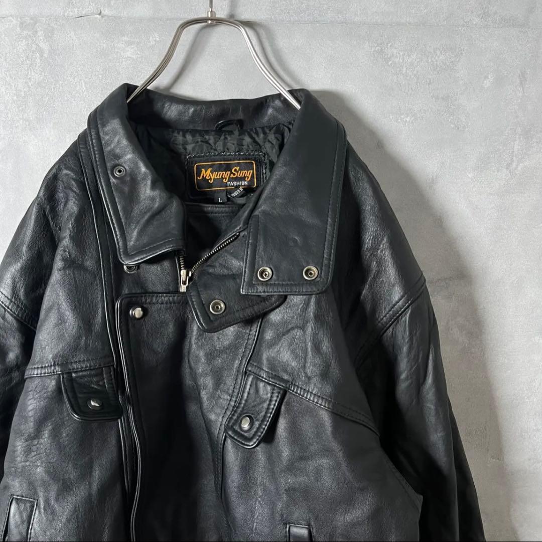 ジャケット・アウター A-2 Lambleather gimmick blouson jacket