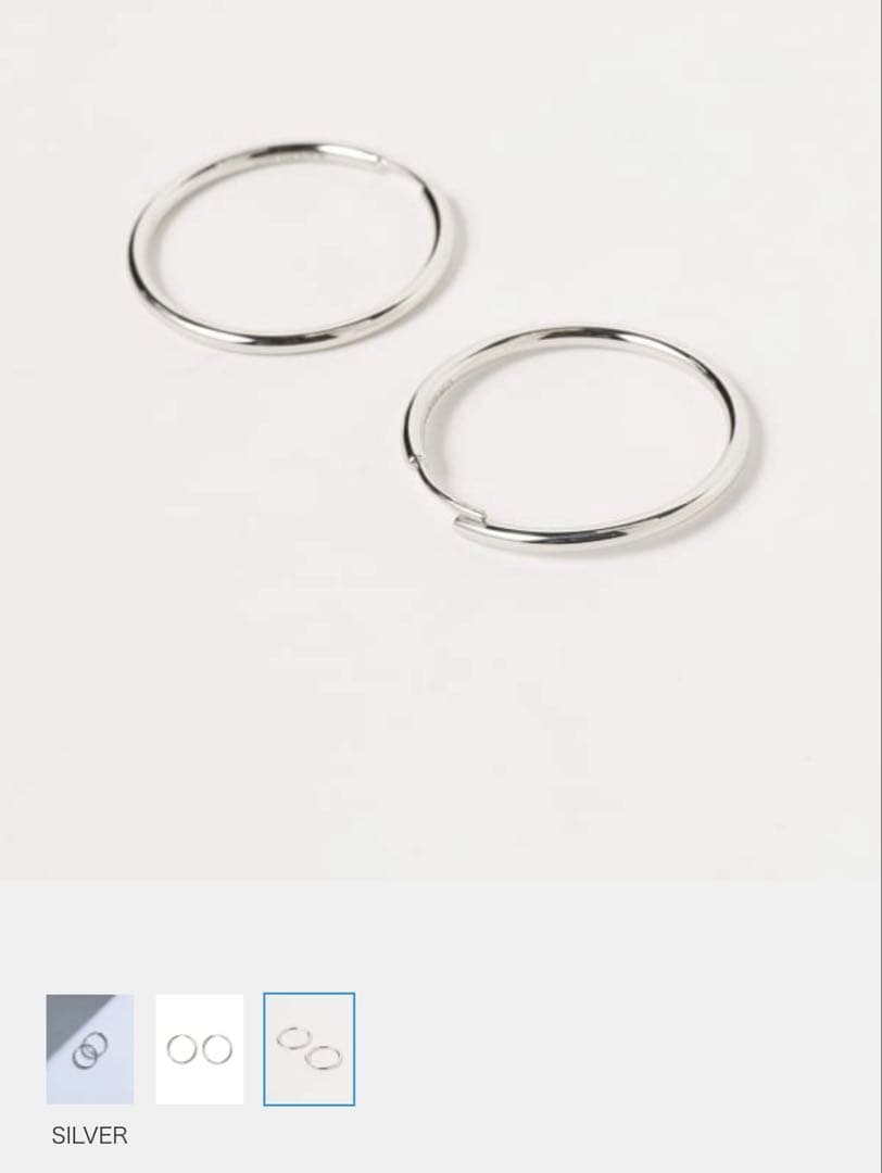 ナ*グ様 MARIA BLACK / SENORITA フープピアス 25mm