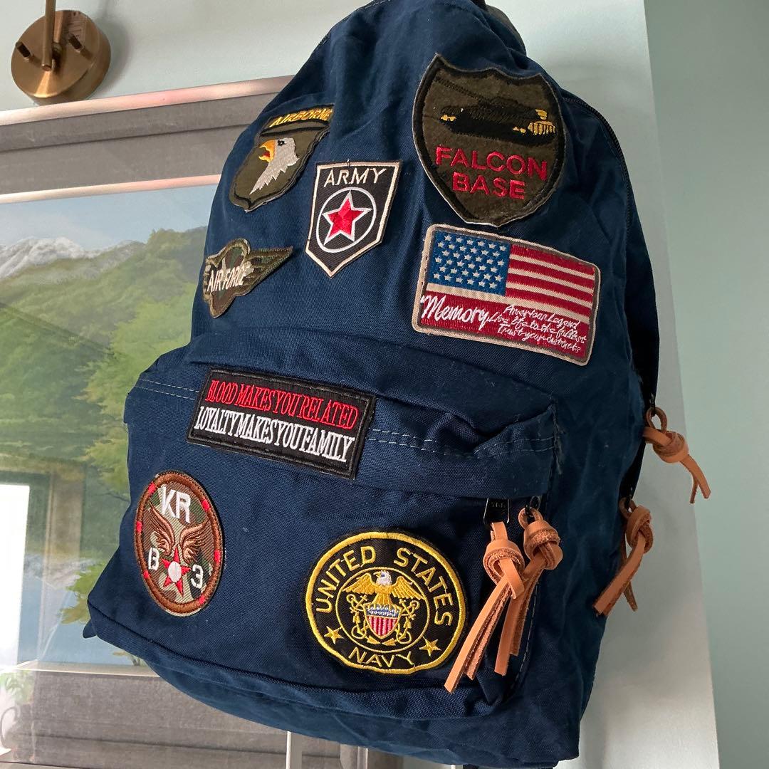 ワッペンの後付けの素敵なリュック(27000円)です。