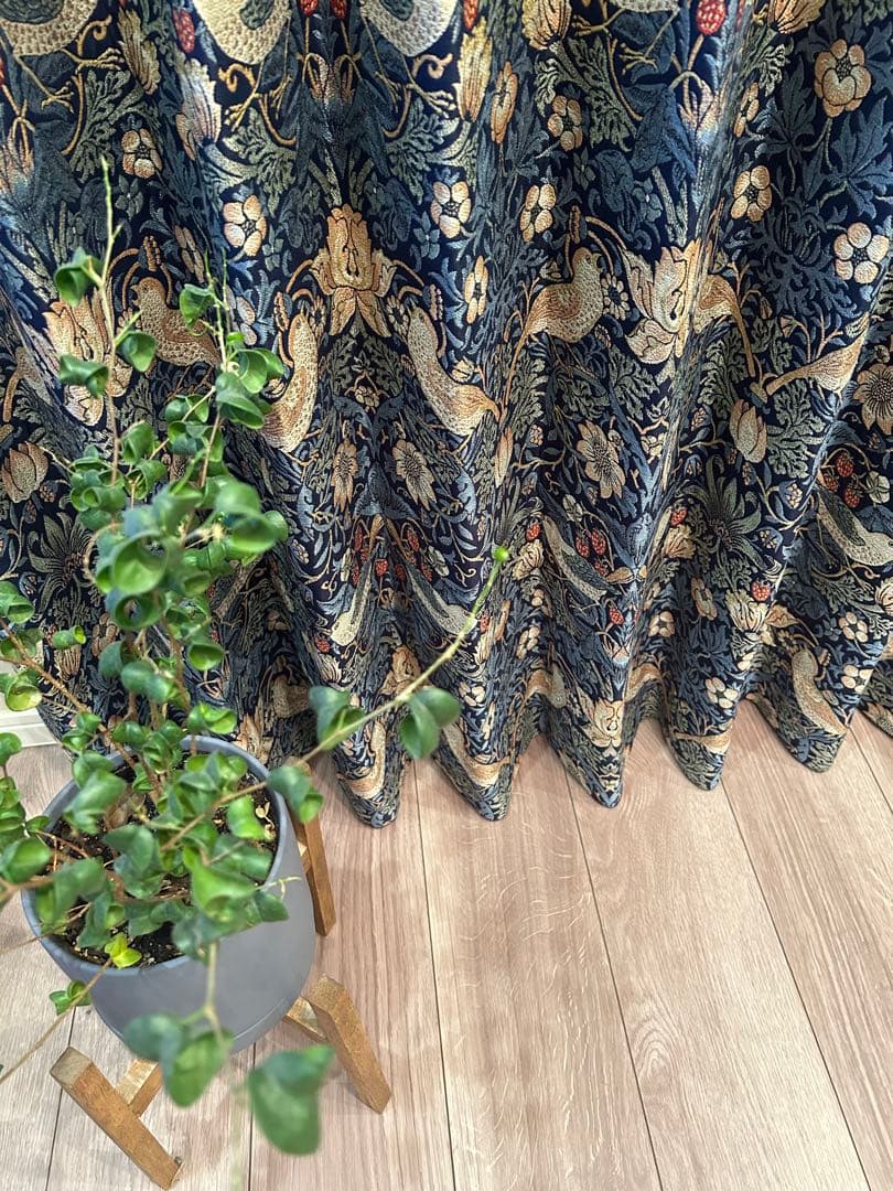 ウィリアム・モリス 川島織物セルコン ドレープカーテン