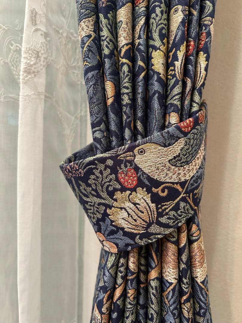 ウィリアム・モリス 川島織物セルコン ドレープカーテン