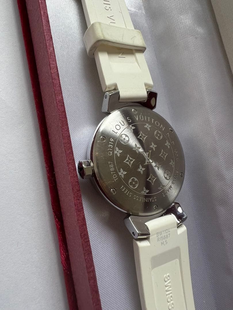 LOUIS VUITTON タンブール 腕時計 クォーツ レディース ダイヤ