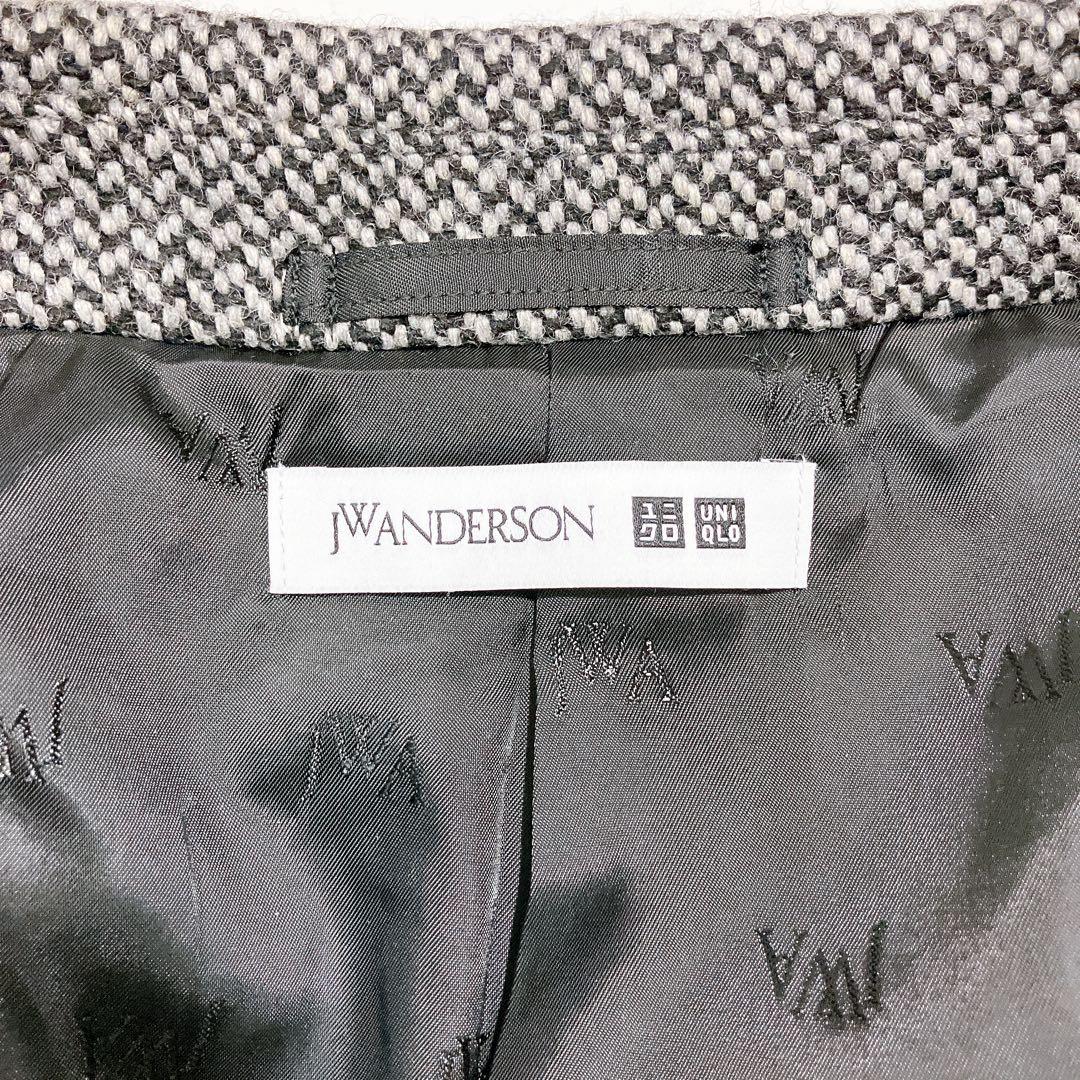 【逸品】ユニクロ JWANDERSON ロングチェスターコート L ヘリンボーン