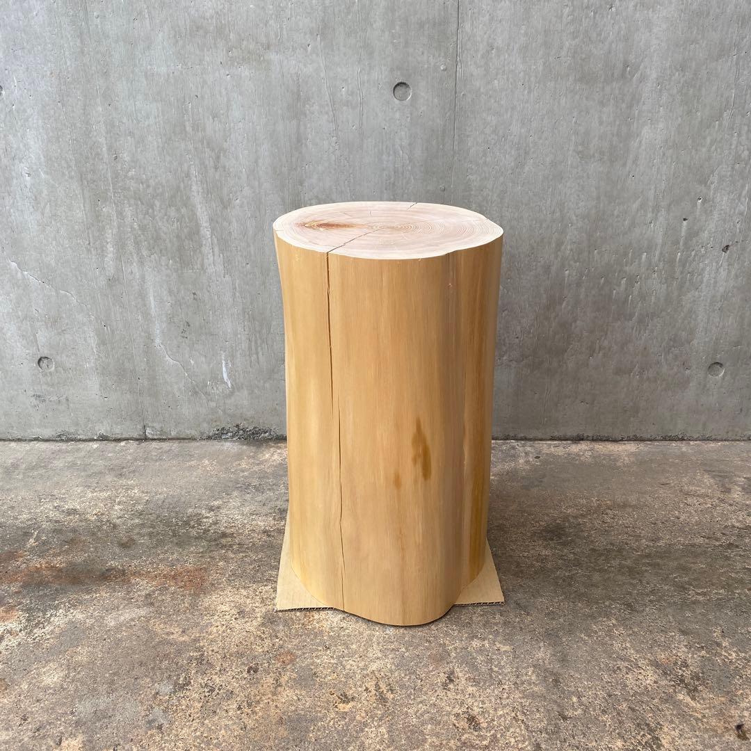 【ひのき切り株のスツール】丸太椅子 什器 サイドテーブル インテリア 木 寝室