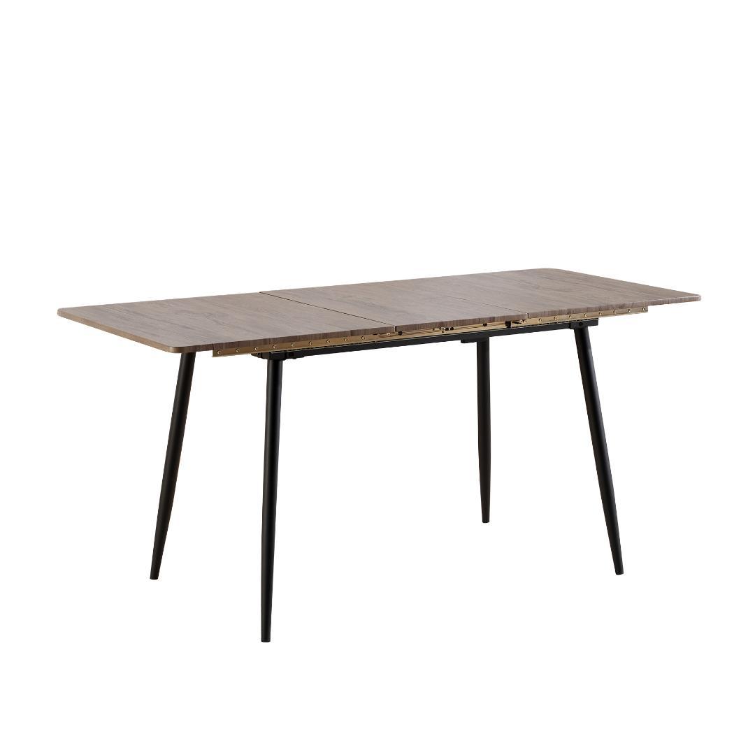 タイムセール！伸長式ダイニングテーブル　120~160cm伸縮可能　GREY