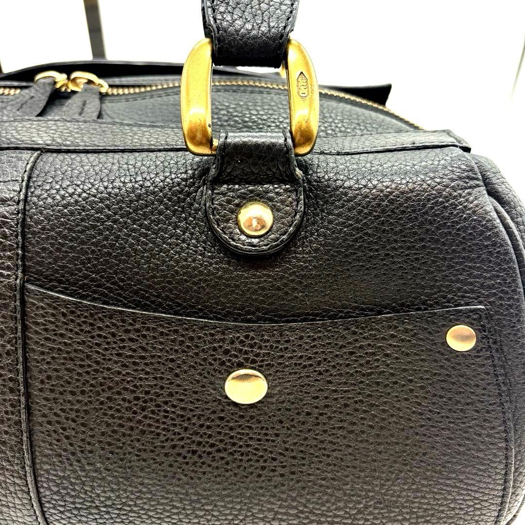 美品　J＆M DAVIDSON　ミニミア　ボストン　トートバッグ　レザー　黒