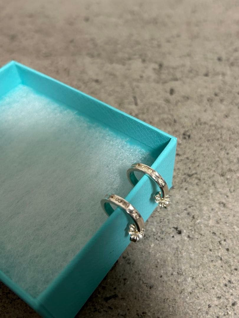 Tiffany & Co. ナロー ピアス1837 購入証明書付き、付属品完備
