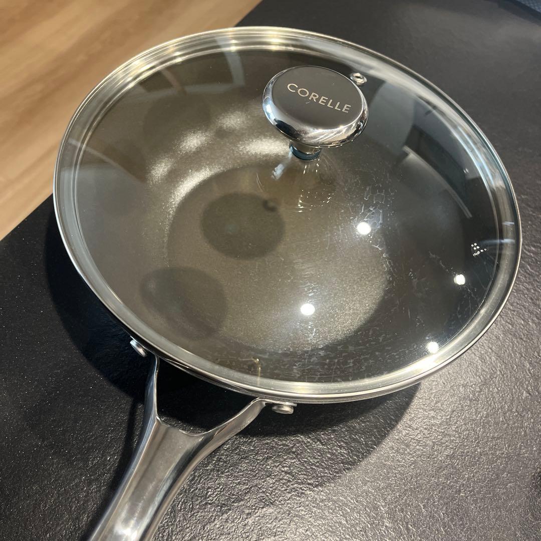 コレール フライパン 24cm 蓋付き 取扱説明書付