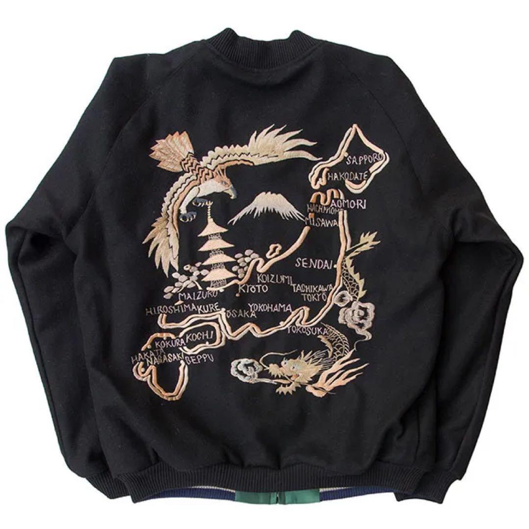 【美品】\"WOOL SOUVENIR JACKET, The gold”