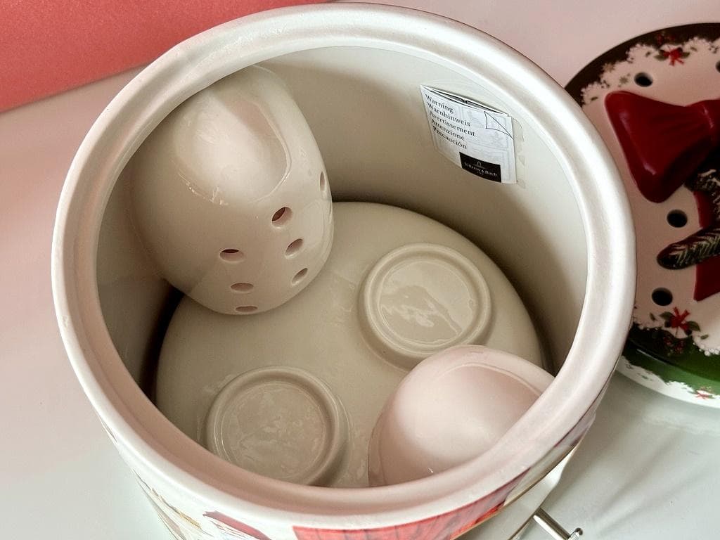 売約済み　ビレロイ＆ボッホ　クリスマス　オルゴール付　キャンドルボックス　サンタ