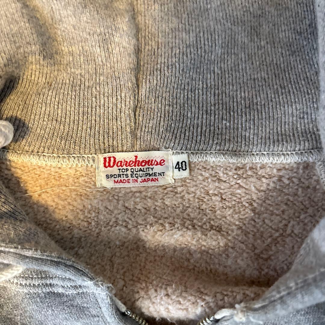 最終値下げ！未使用!Warehouse フルジップパーカー サイズ40 グレー