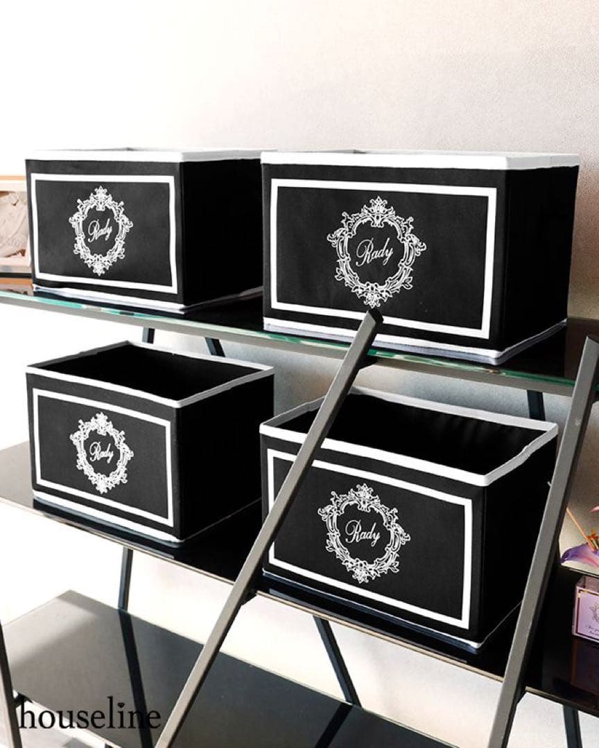 Rady ホテルシリーズ 収納ボックス　ブラック×3個