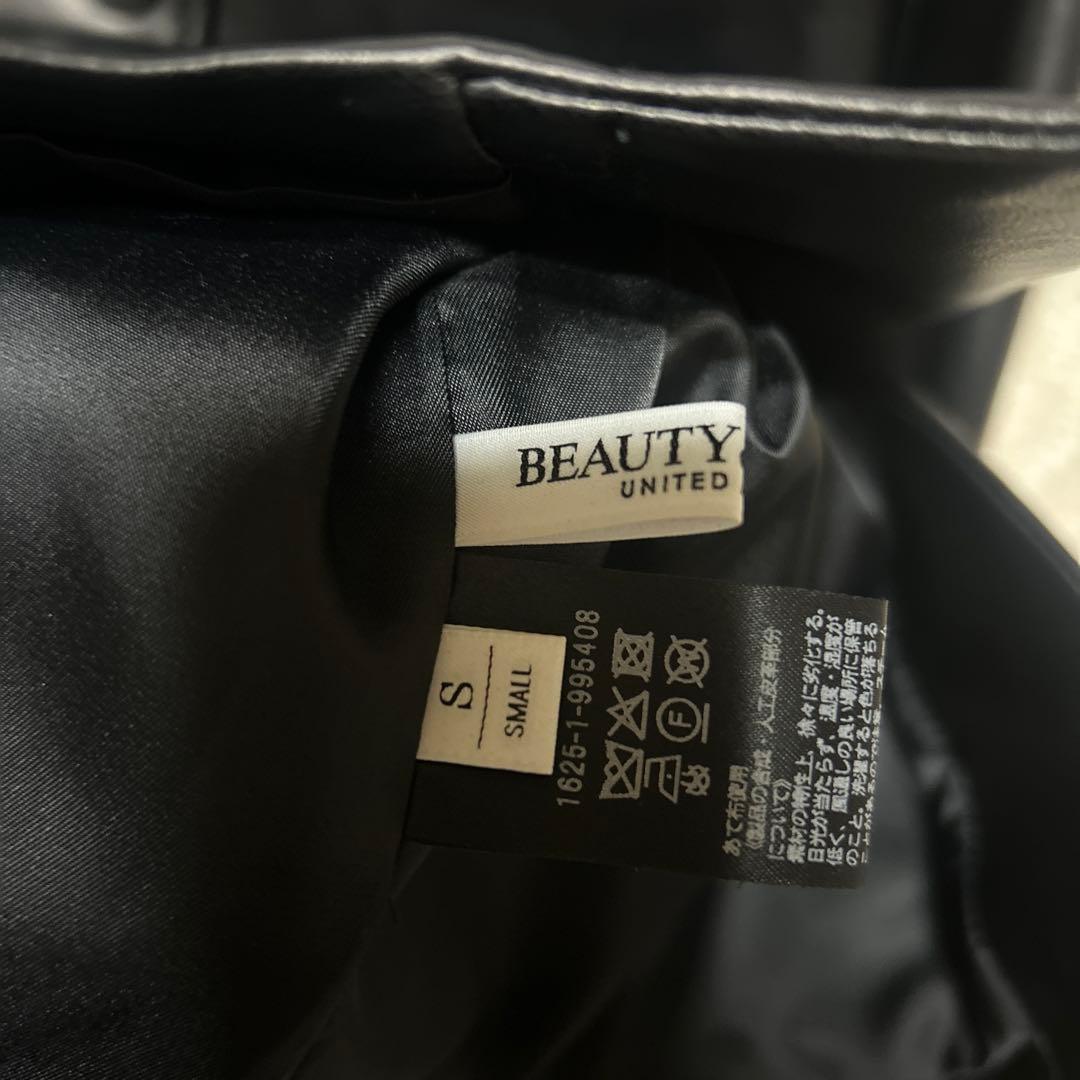 新品　BEAUTY&YOUTH レザーライク カバーオール ジャケット