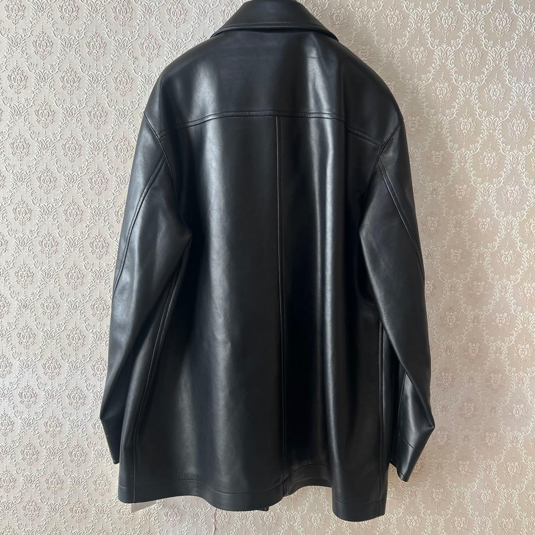 新品　BEAUTY&YOUTH レザーライク カバーオール ジャケット