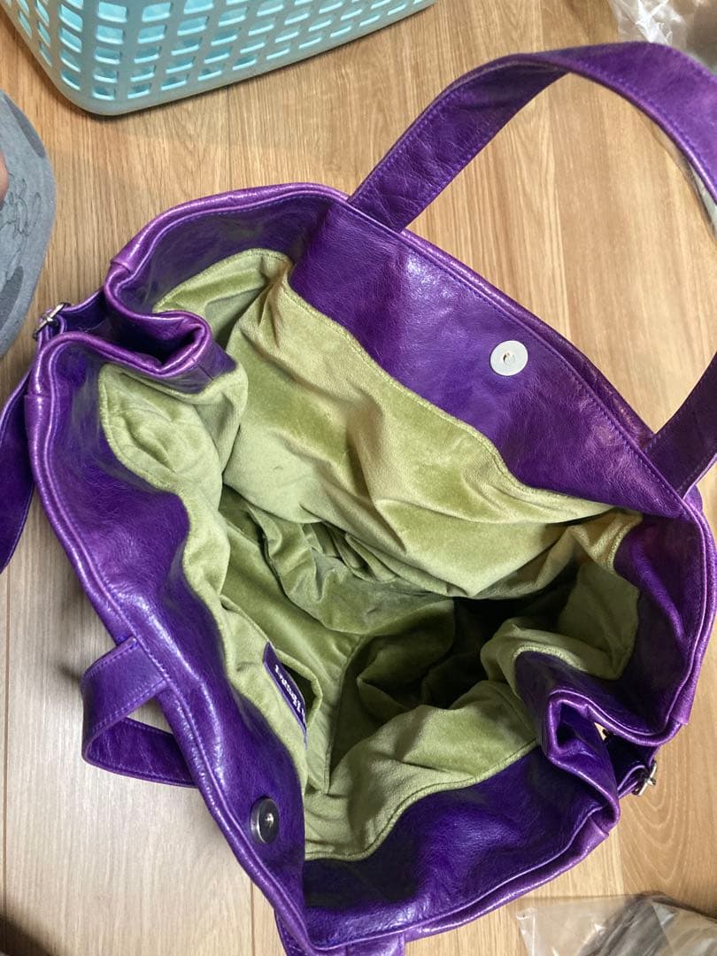 Susannah Hunter バッグ　フラワー 紫　スザンナハンター