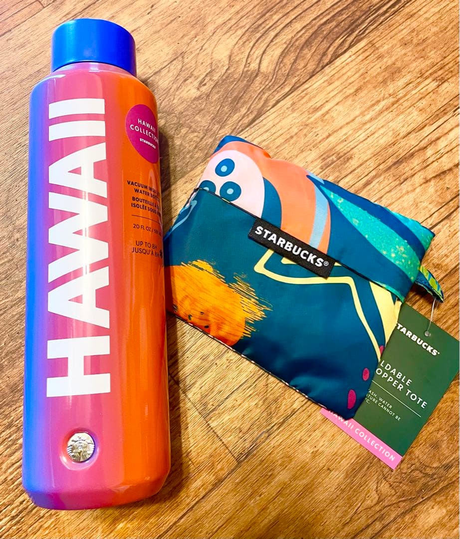 【ハワイ限定】STARBUCKS 水筒＆エコバックのセット