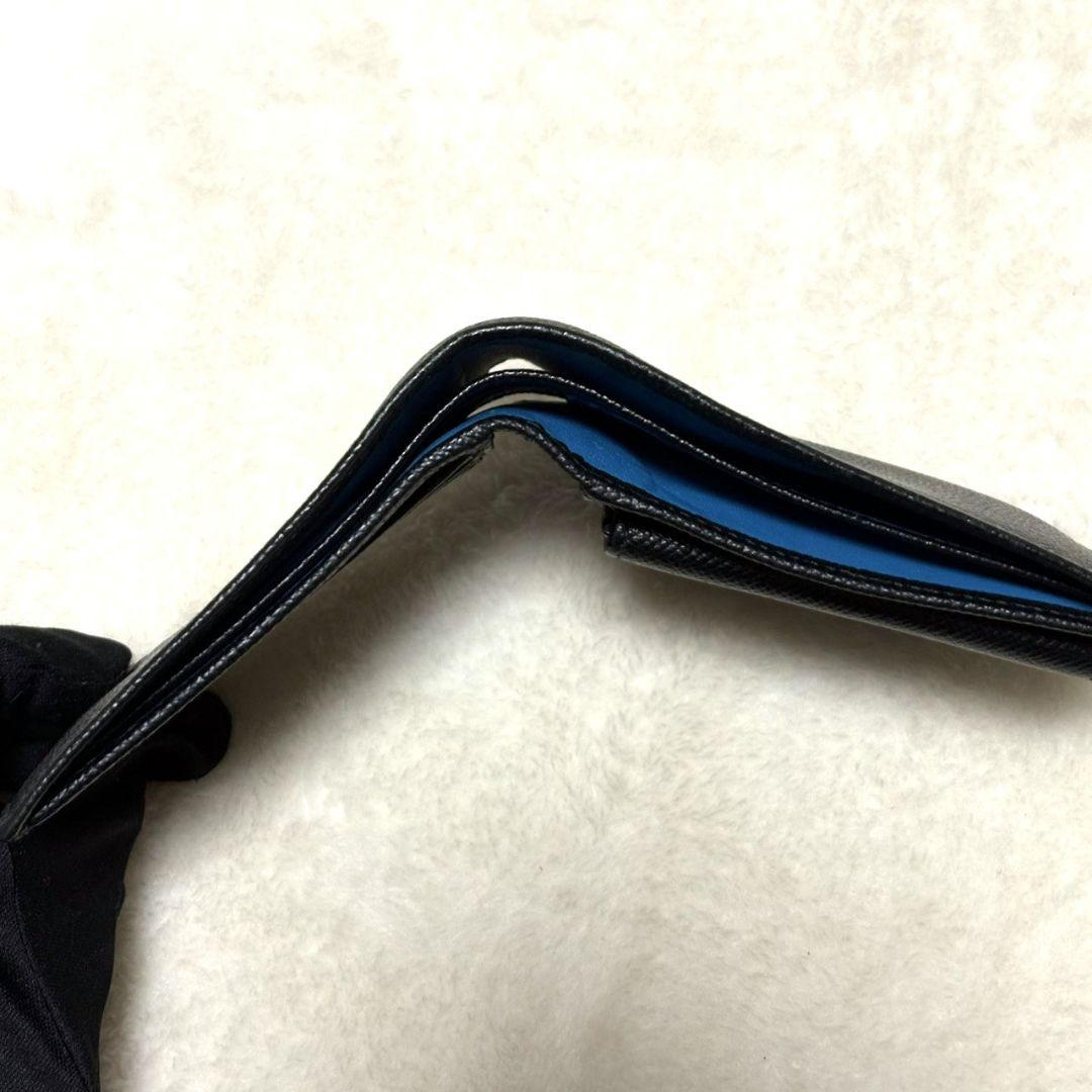 BVLGARI ブルガリブルガリ 二つ折り財布 コンパクト財布 ブラック