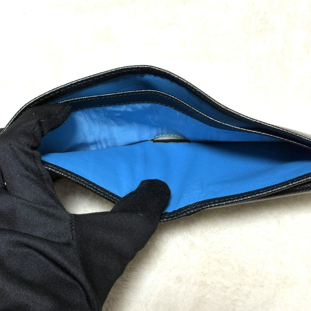 BVLGARI ブルガリブルガリ 二つ折り財布 コンパクト財布 ブラック