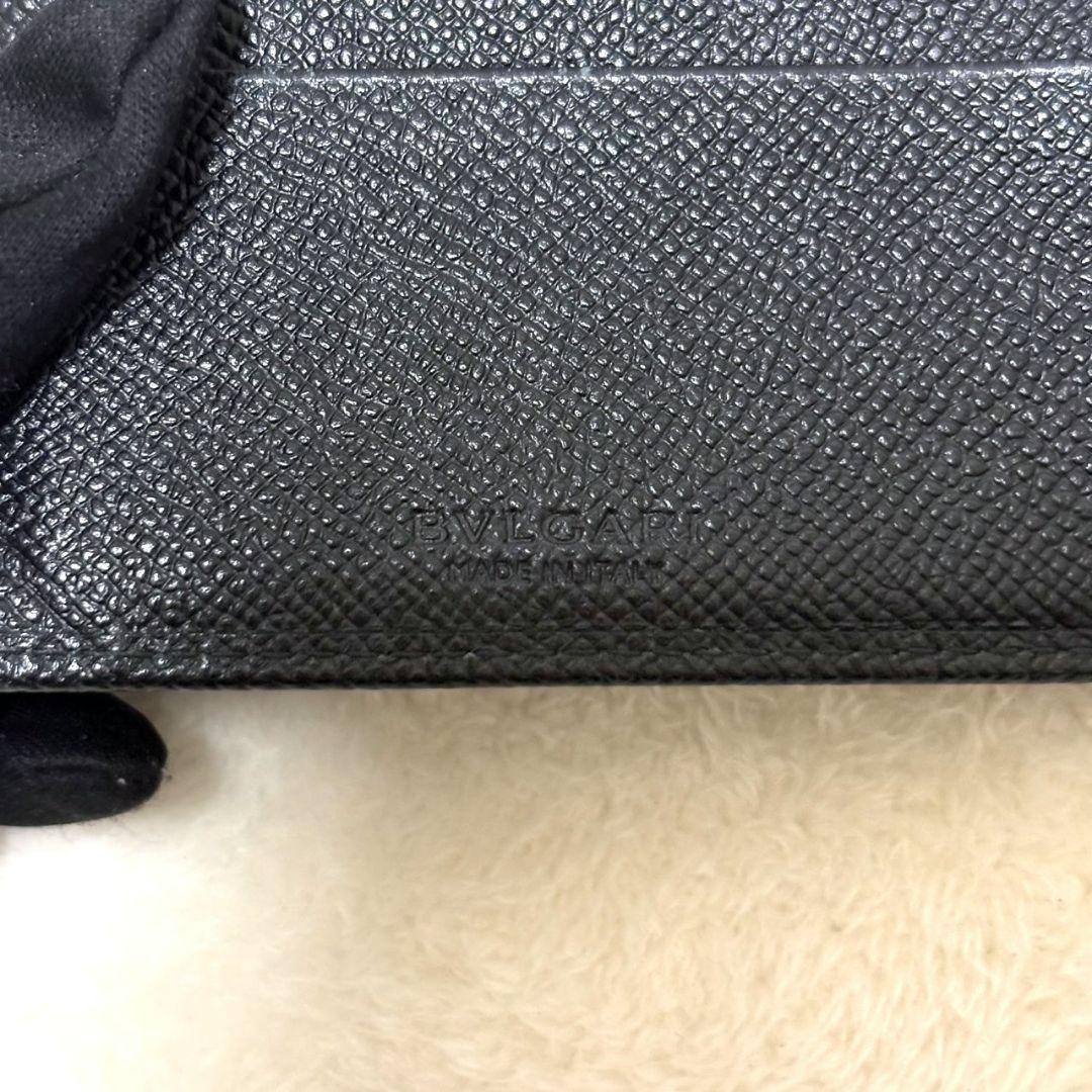 BVLGARI ブルガリブルガリ 二つ折り財布 コンパクト財布 ブラック