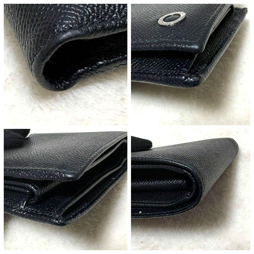 BVLGARI ブルガリブルガリ 二つ折り財布 コンパクト財布 ブラック