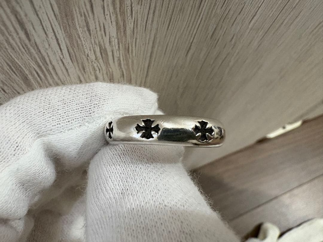CHROME HEARTS ネガティブ CHプラス シルバーリング 18号