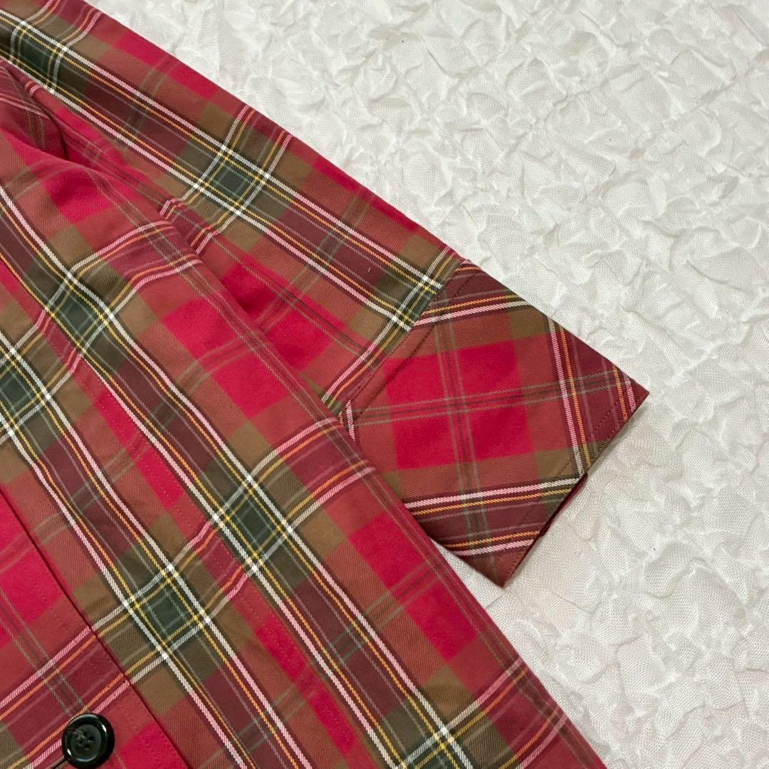 ヨークランド タータンチェック柄 ロングコート 9AR ライナー 2way