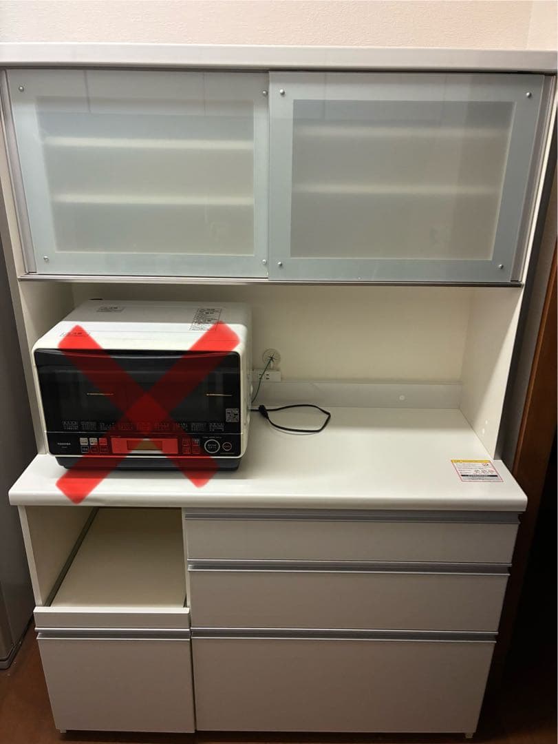 パモウナ　食器棚　幅120cm